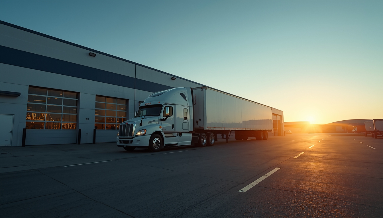 Modern truck service facility